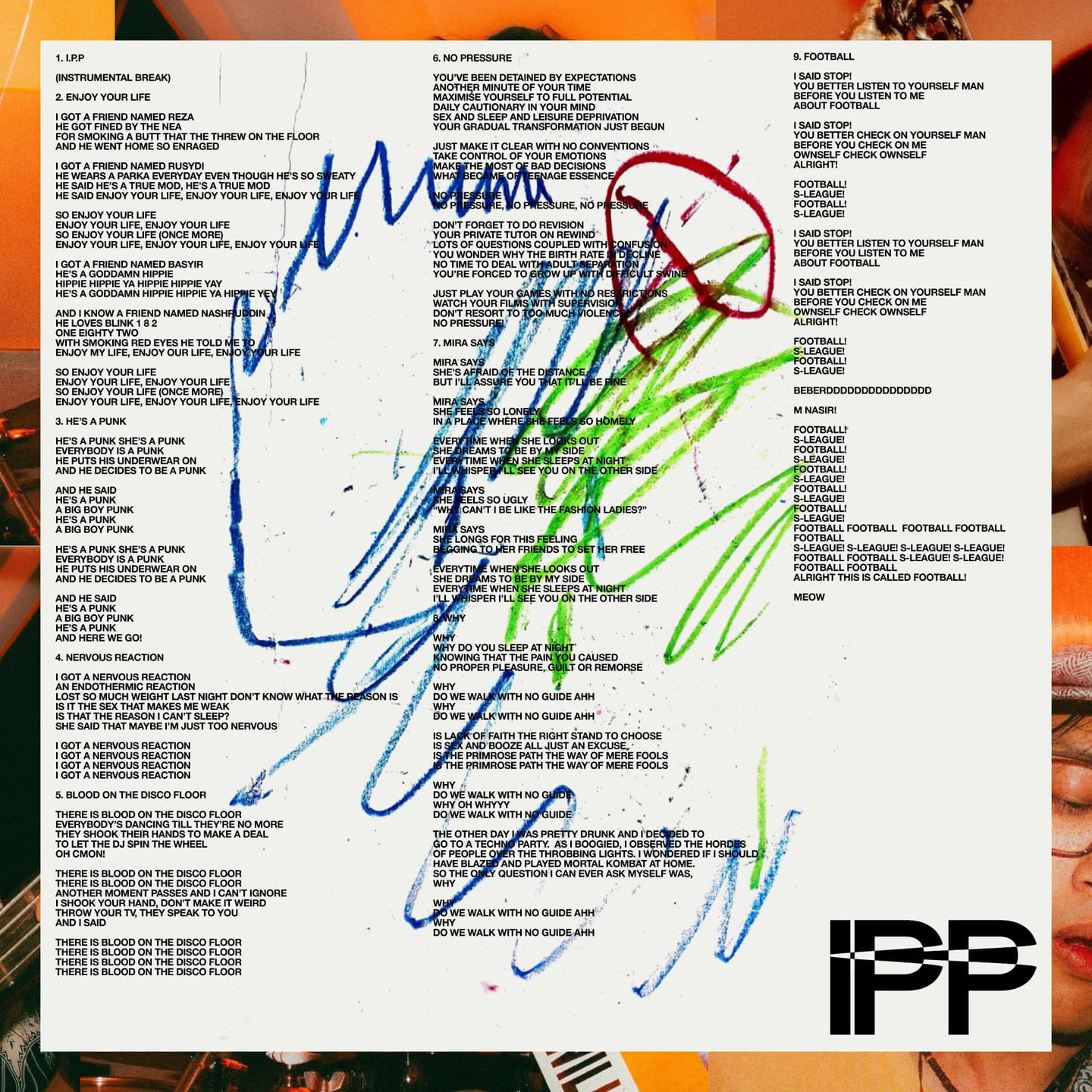 Intermission Party Programme album interior layout