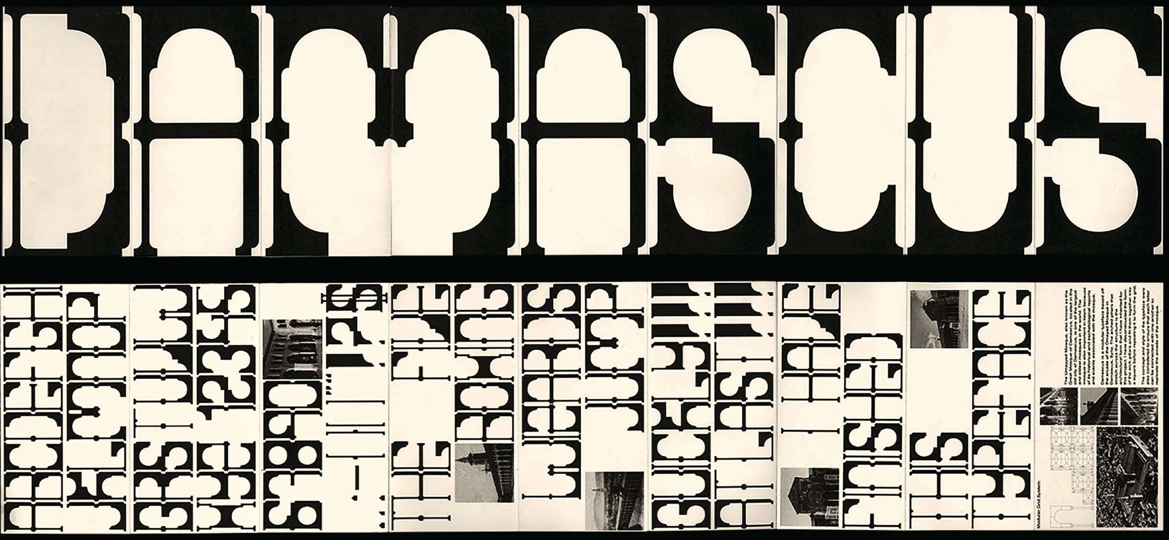 Damascus Modular Typeface specimen