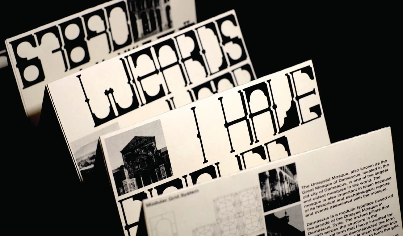 Damascus Modular Typeface application