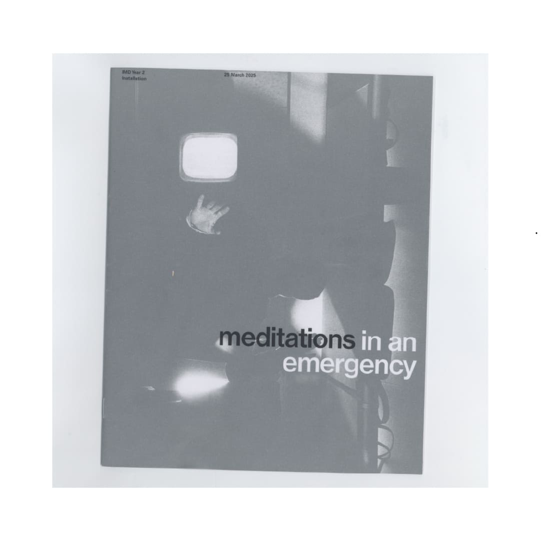 Meditations in an Emergency installation