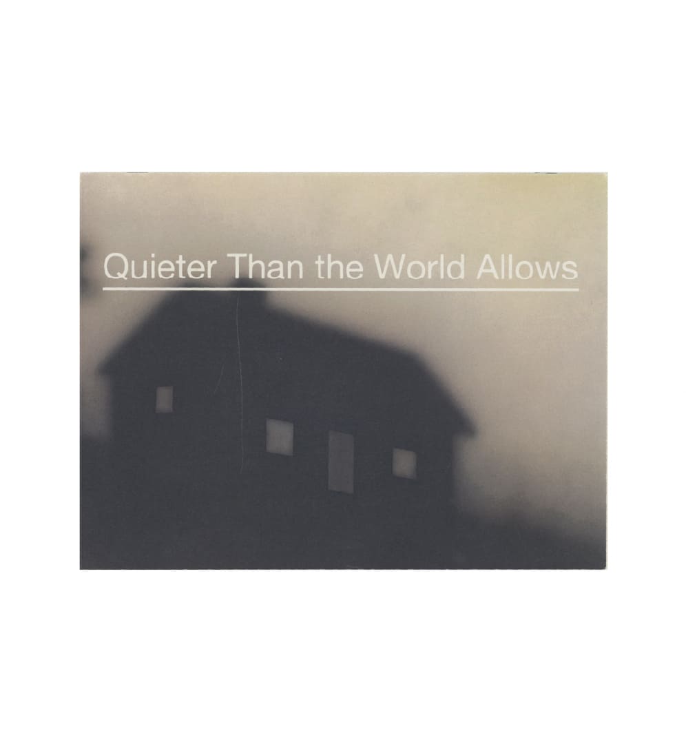 Quieter Than the World Allows artwork