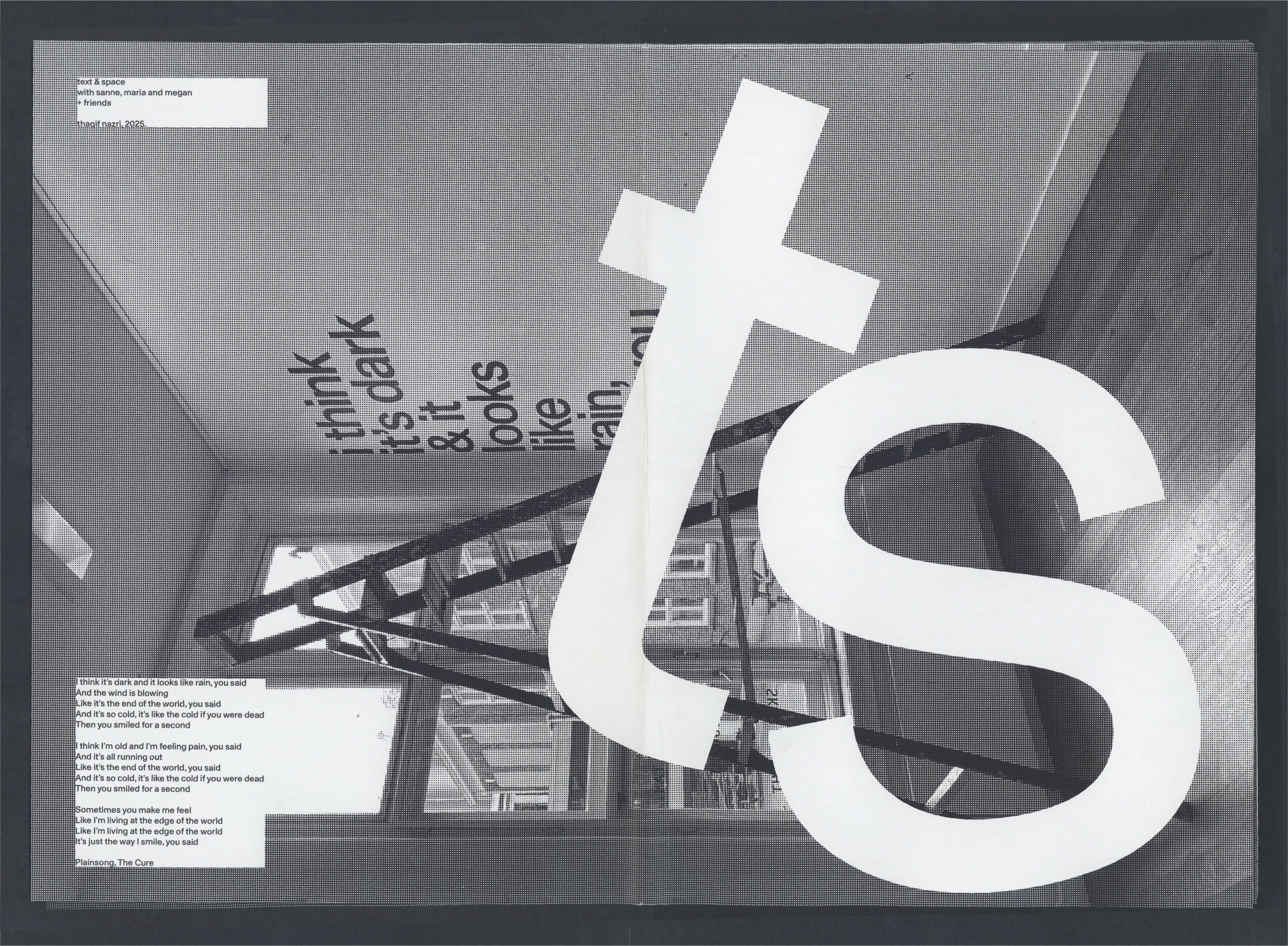 Text & Space poster design